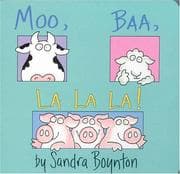 Moo, Baa, La La La! cover.
